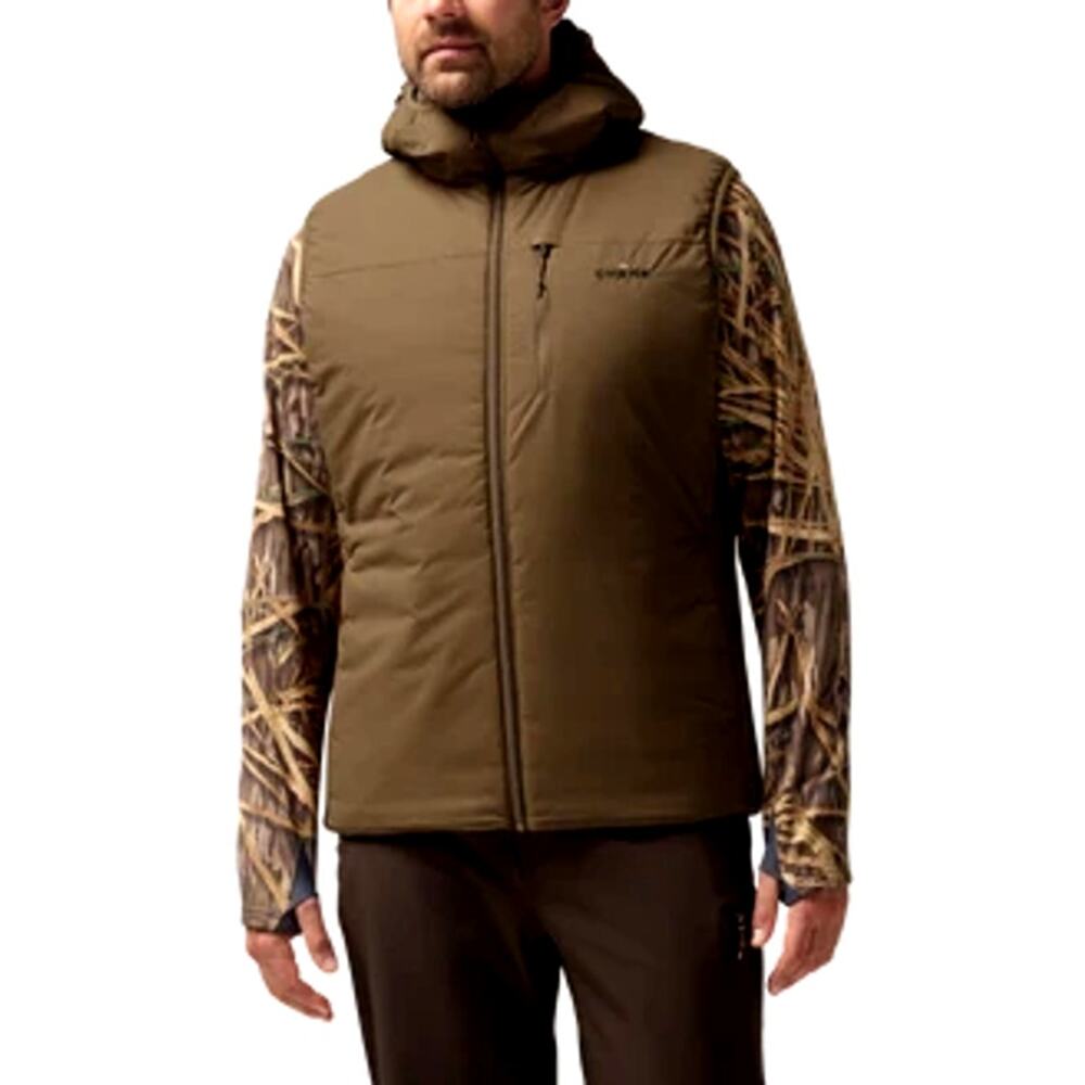 Chene Flyweigh Hooded Vest Field Khaki Size Large